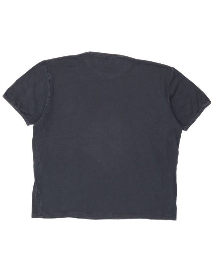 French Connection Herre grafisk T-shirt Top Stor marineblå bomuld