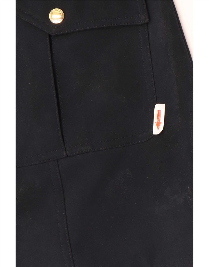 Michael Kors Militær overfrakke med hætte til kvinder UK 14 Medium Navy Blue