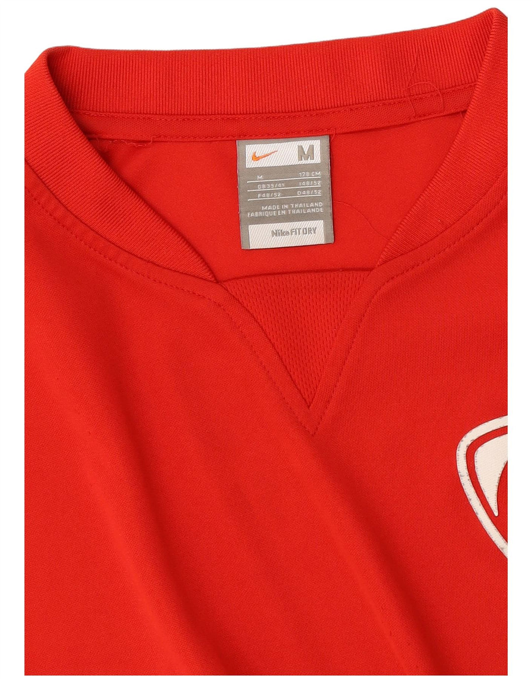 Nike grafisk T-shirt top til mænd UK 39/41 Medium rød farveblok