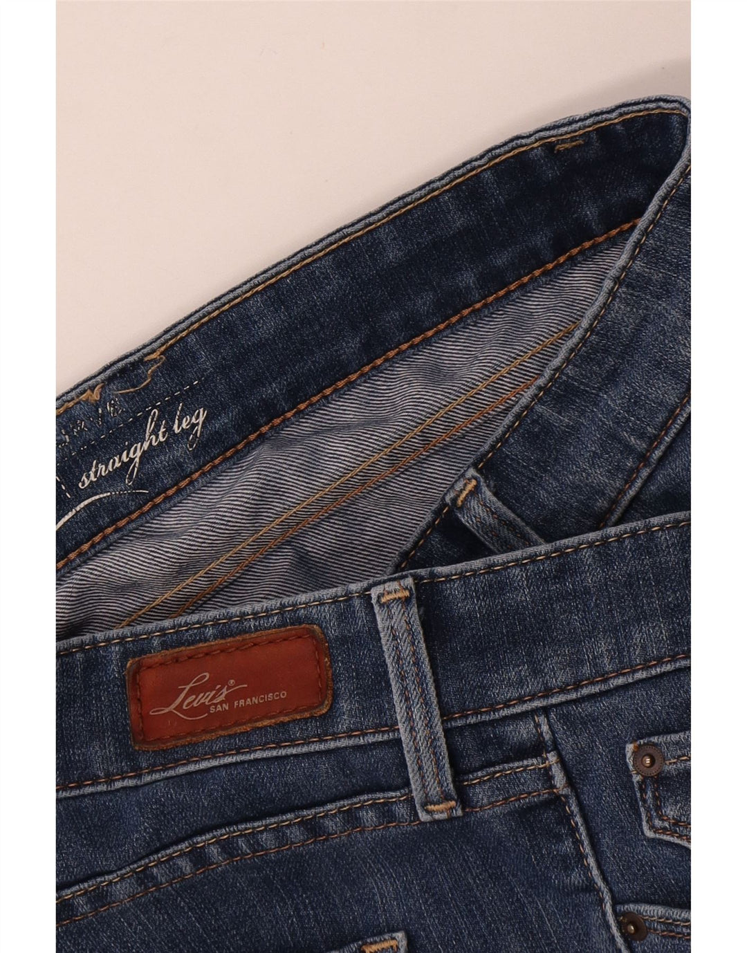 LEVI'S Lige jeans til kvinder W32 L31 Blå