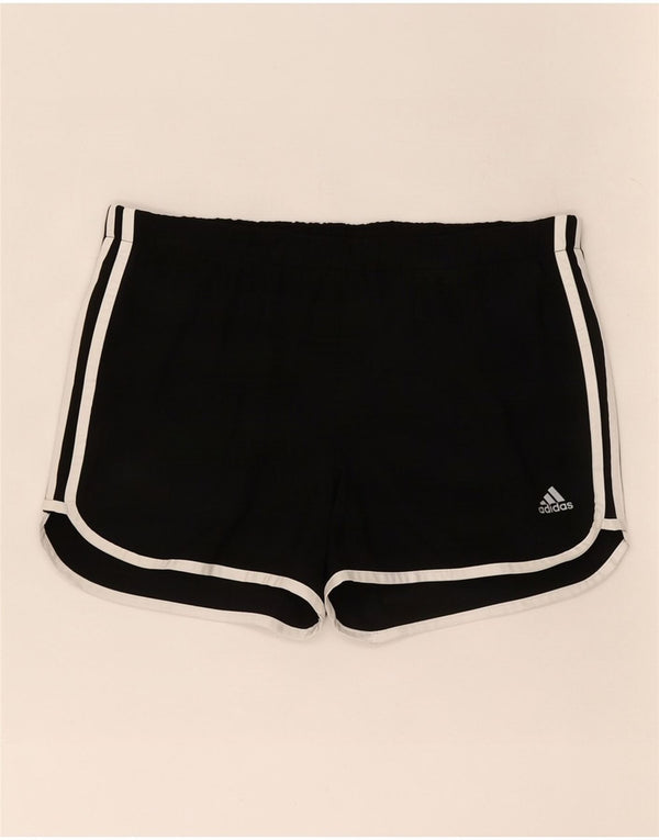Adidas Womens Climalite Sport Shorts UK 14 Medium Black Polyester