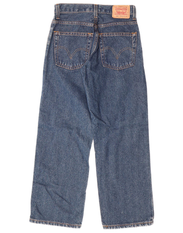 LEVI'S Boys 569 Loose Fit Straight Jeans 11-12 år W26 L26 Blå Bomuld