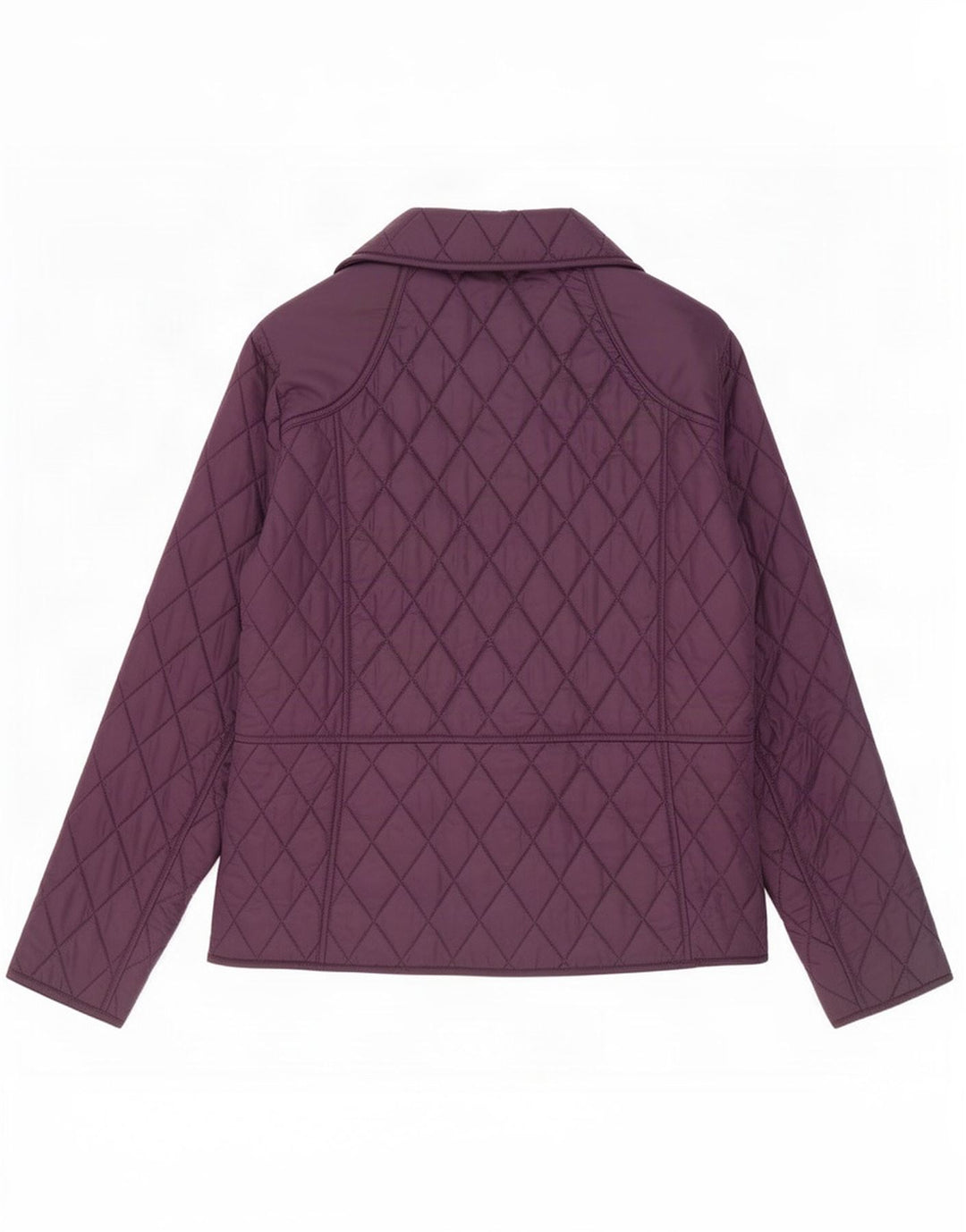 Barbour Quiltet jakke til kvinder UK 16 Large Purple Polyamid
