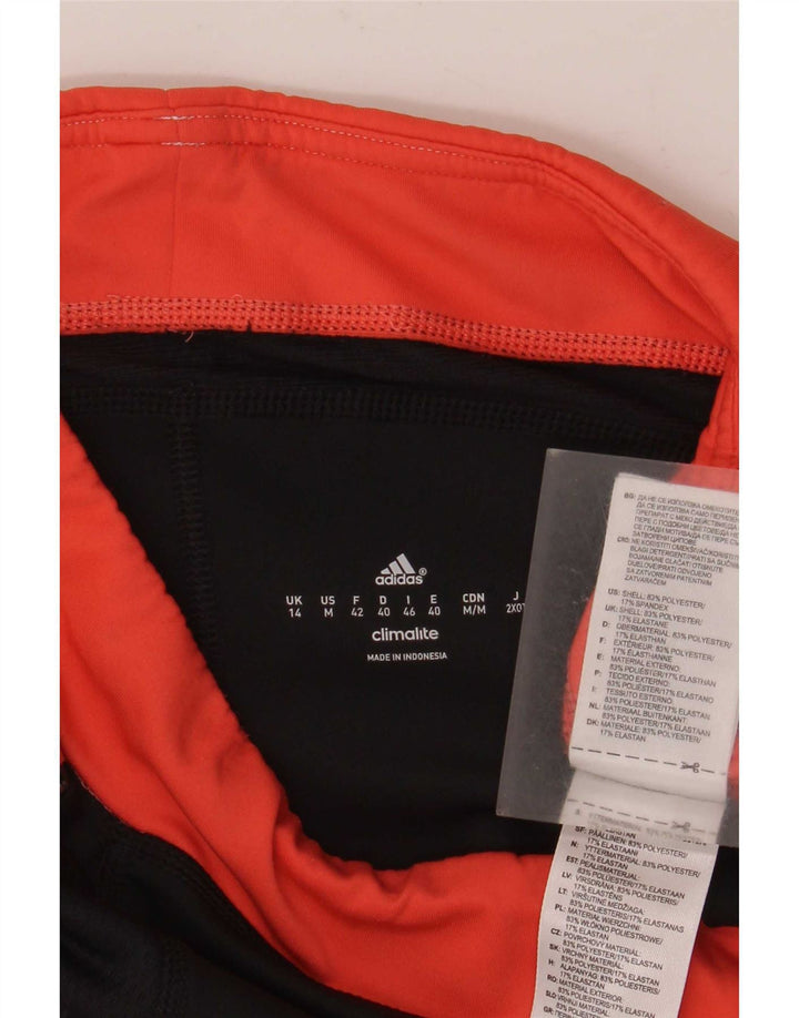 Adidas Dame Climalite Capri Leggings UK 14 Medium Sort Colourblock