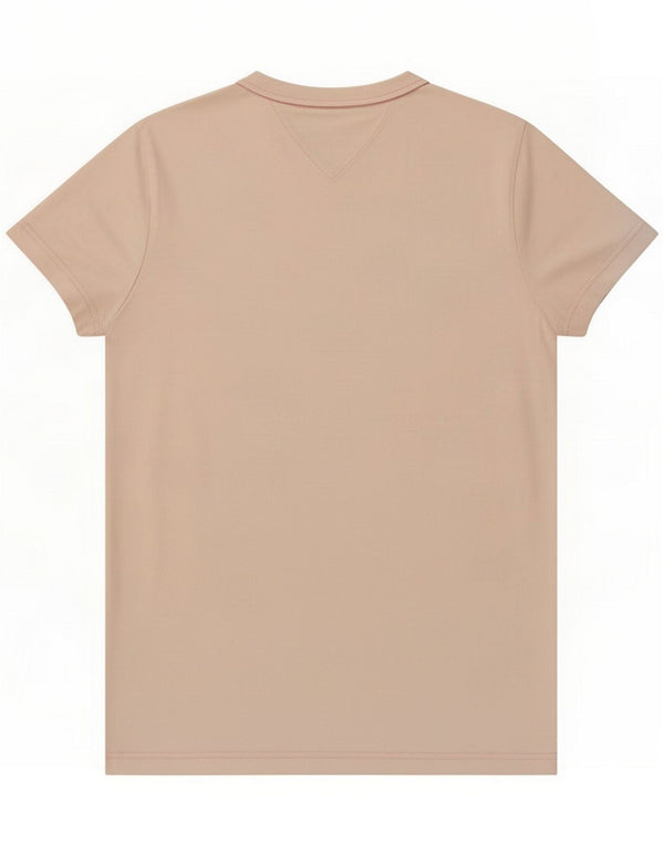 Tommy Hilfiger Womens T-Shirt Top UK 6 XS Pink Cotton