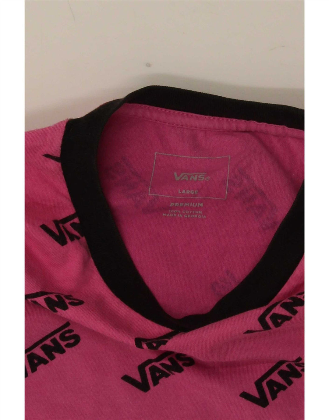 Vans Herre Grafisk T-Shirt Top Stor Pink Bomuld