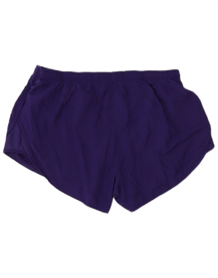 NIKE Dri Fit sportsshorts til kvinder UK 14 medium lilla polyester