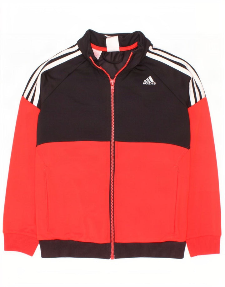 Adidas Træningsdragt Topjakke til drenge 11-12 år Rød Colourblock Polyester