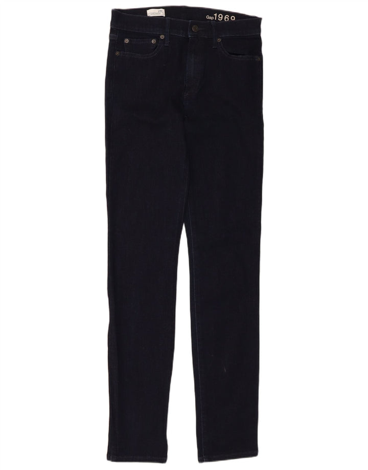 Gap Dame Slim Straight Jeans W28 L32 Marineblå Bomuld