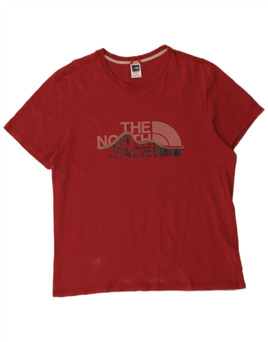 The North Face Herre Grafisk T-Shirt Top Stor Rød Bomuld