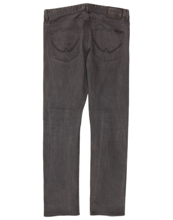 Superdry Herre Corporal Slim Jeans W33 L32 Grå Bomuld