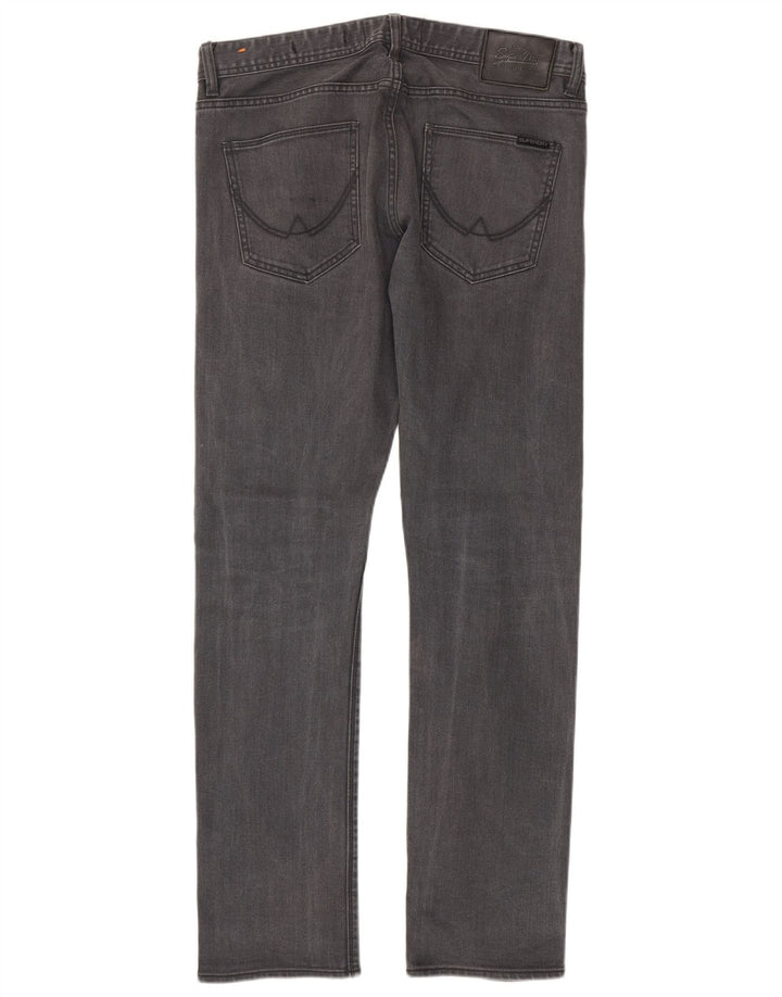 Superdry Herre Corporal Slim Jeans W33 L32 Grå Bomuld