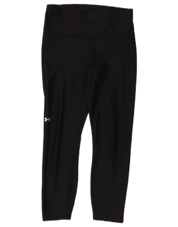 Under Armour Womens Heat Gear Leggings UK 12 Medium Black