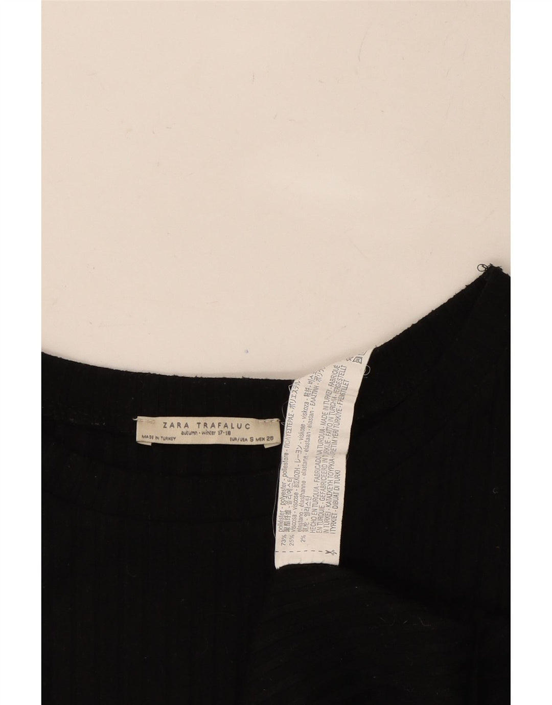 ZARA Womens Oversized T-Shirt Dress UK 10 Small Black Polyester