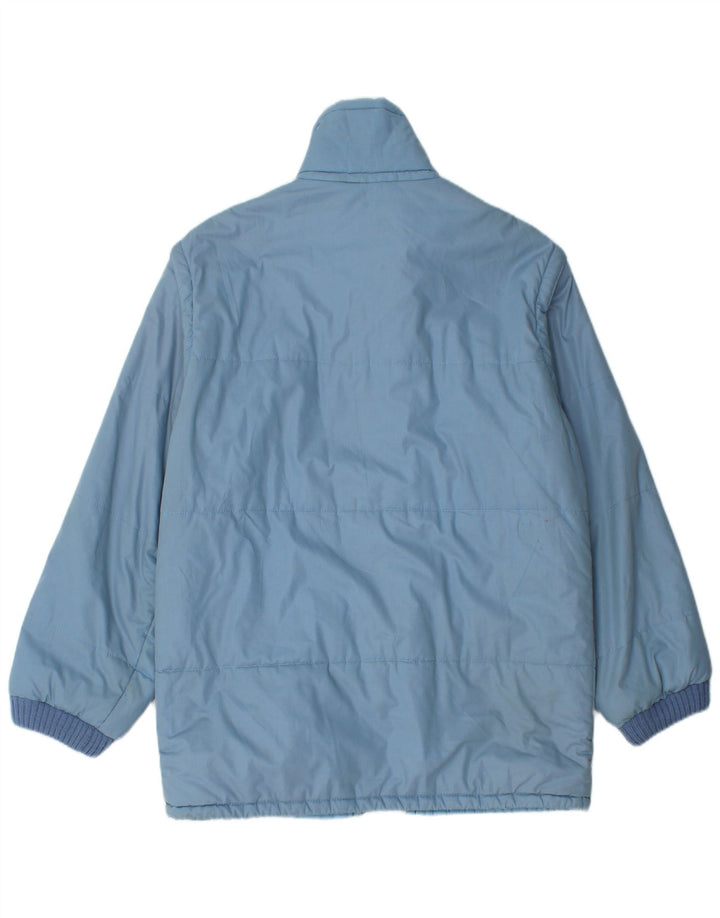 MC Ross Herre polstret jakke UK 38 Medium Blue Colourblock Classic