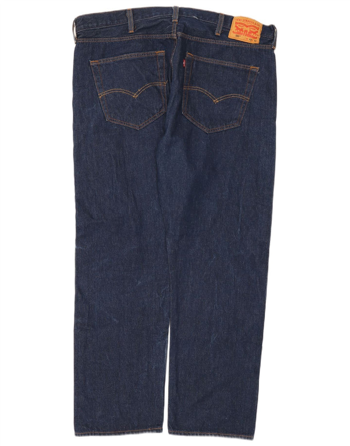 Levi's Herre 501 lige jeans W42 L32 blå bomuld