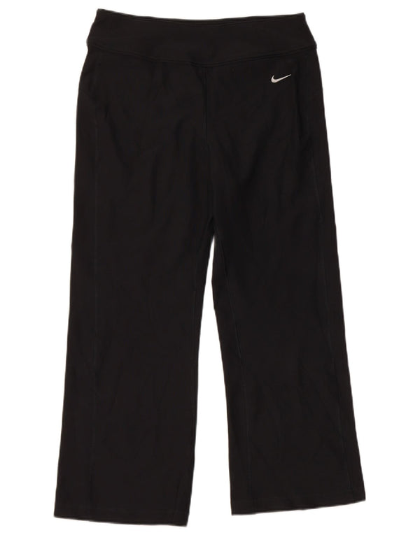 Nike Womens Capri Tracksuit Trousers US 4/6 Small  Black Polyester