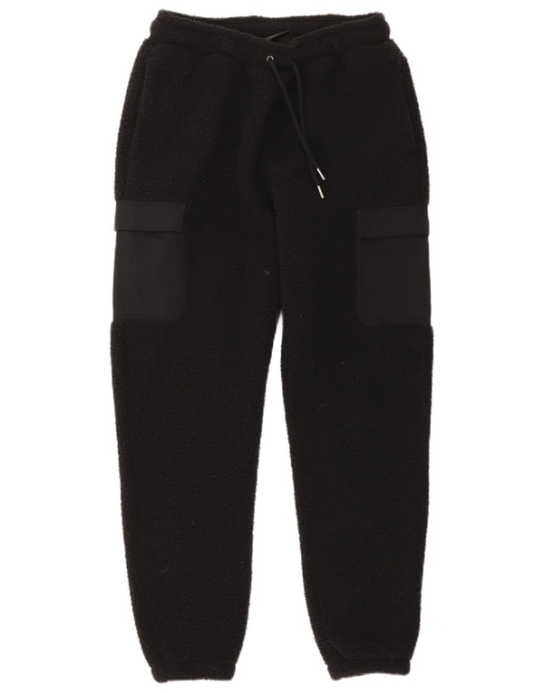 Jordan Dame Fleece Cargo Træningsdragt Bukser Joggers UK 10 Small Black