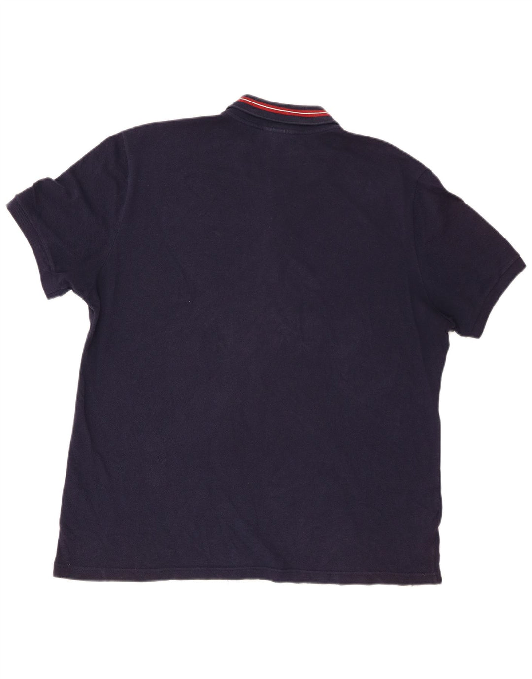 Lacoste Herre Polo Shirt Størrelse 7 2XL Navy Blue Bomuld
