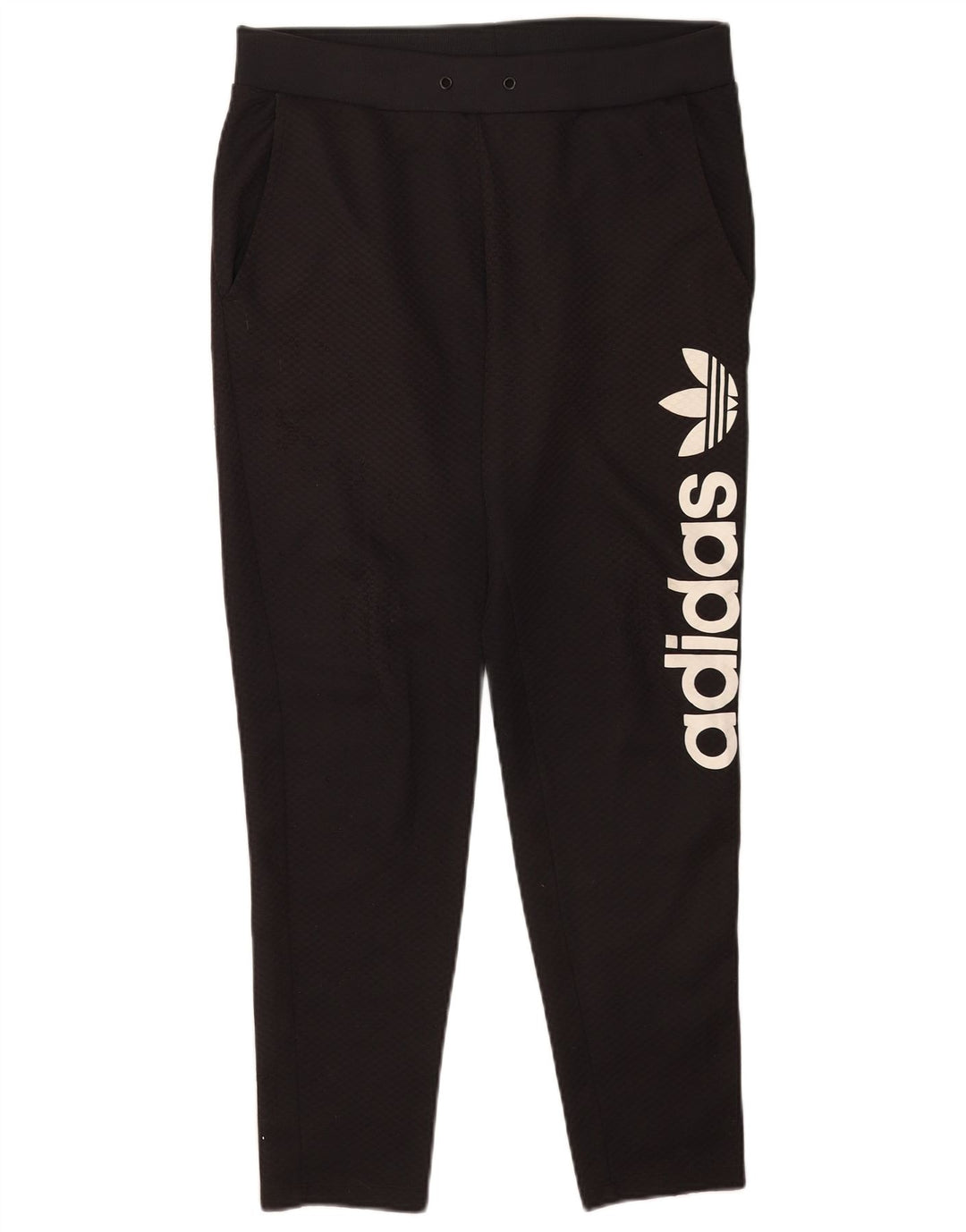 Adidas Graphic Tracksuit Bukser til kvinder UK 12 Medium Black Polyester