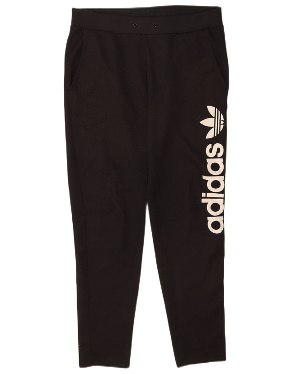Adidas Graphic Tracksuit Bukser til kvinder UK 12 Medium Black Polyester