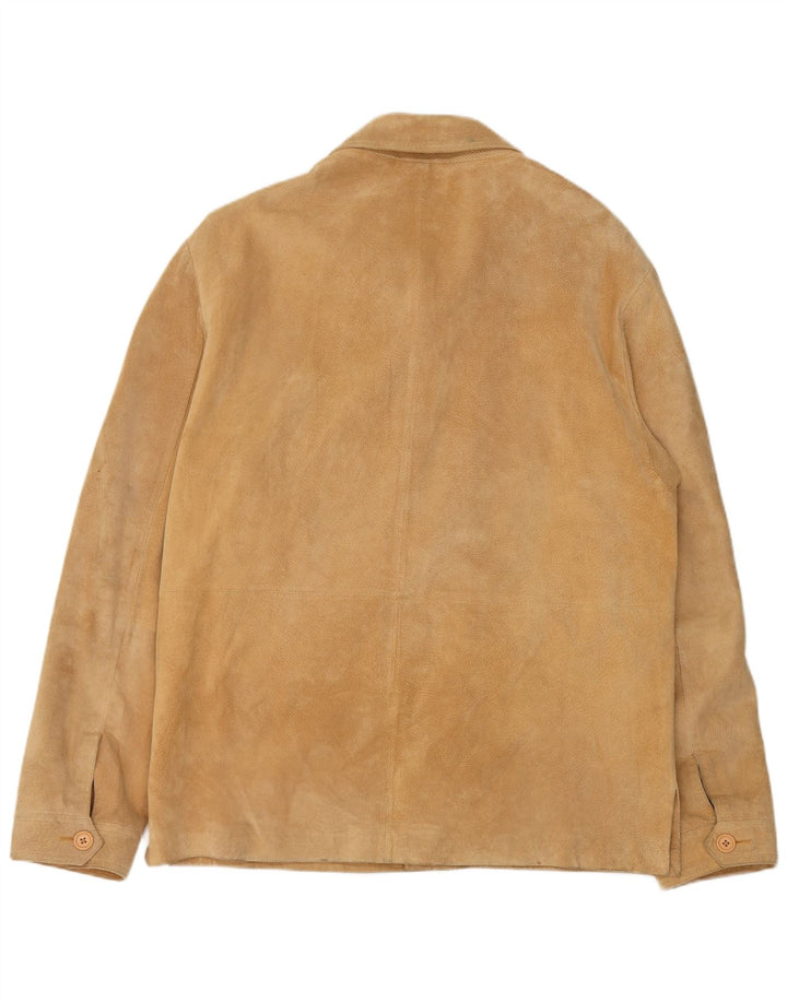 Conbipel Herre Ruskindsjakke IT 56 2XL Beige Læder