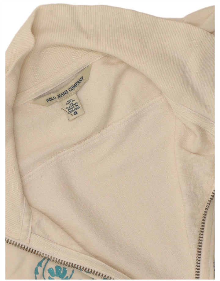 Polo Ralph Lauren Womens Crop træningsdragt Topjakke UK 12 Medium White