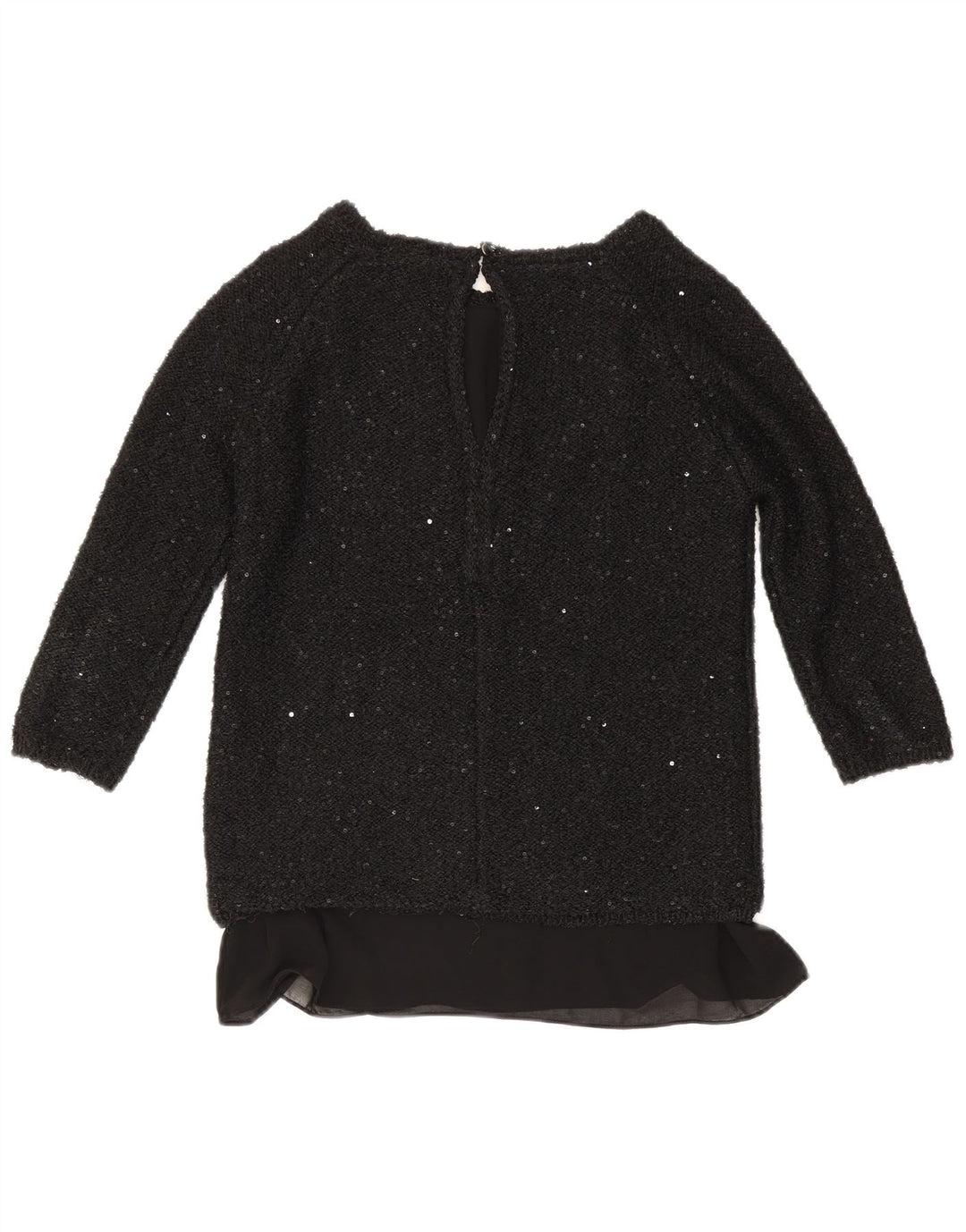 Zara Dame Top 3/4 ærme UK 12 Medium Sort
