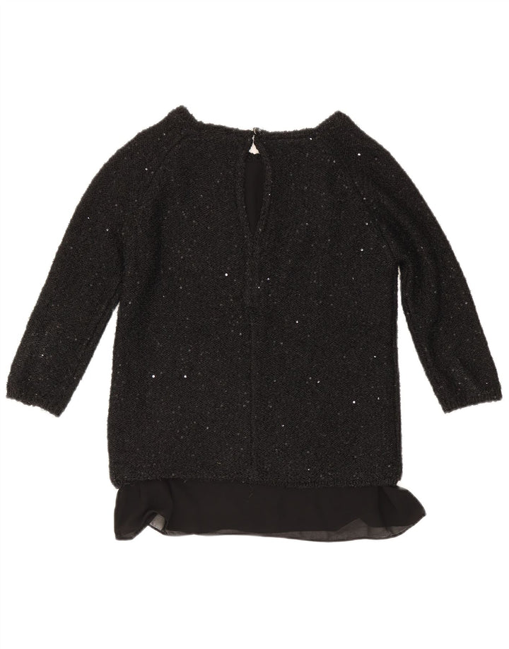 Zara Dame Top 3/4 ærme UK 12 Medium Sort