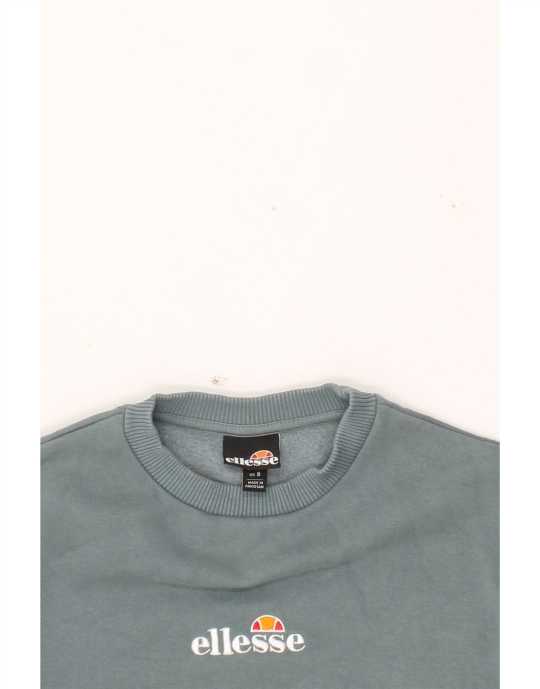 ELLESSE Womens Sweatshirt Jumper UK 8 Medium  Blue Cotton Vintage Ellesse and Second-Hand Ellesse from Messina Hembry 