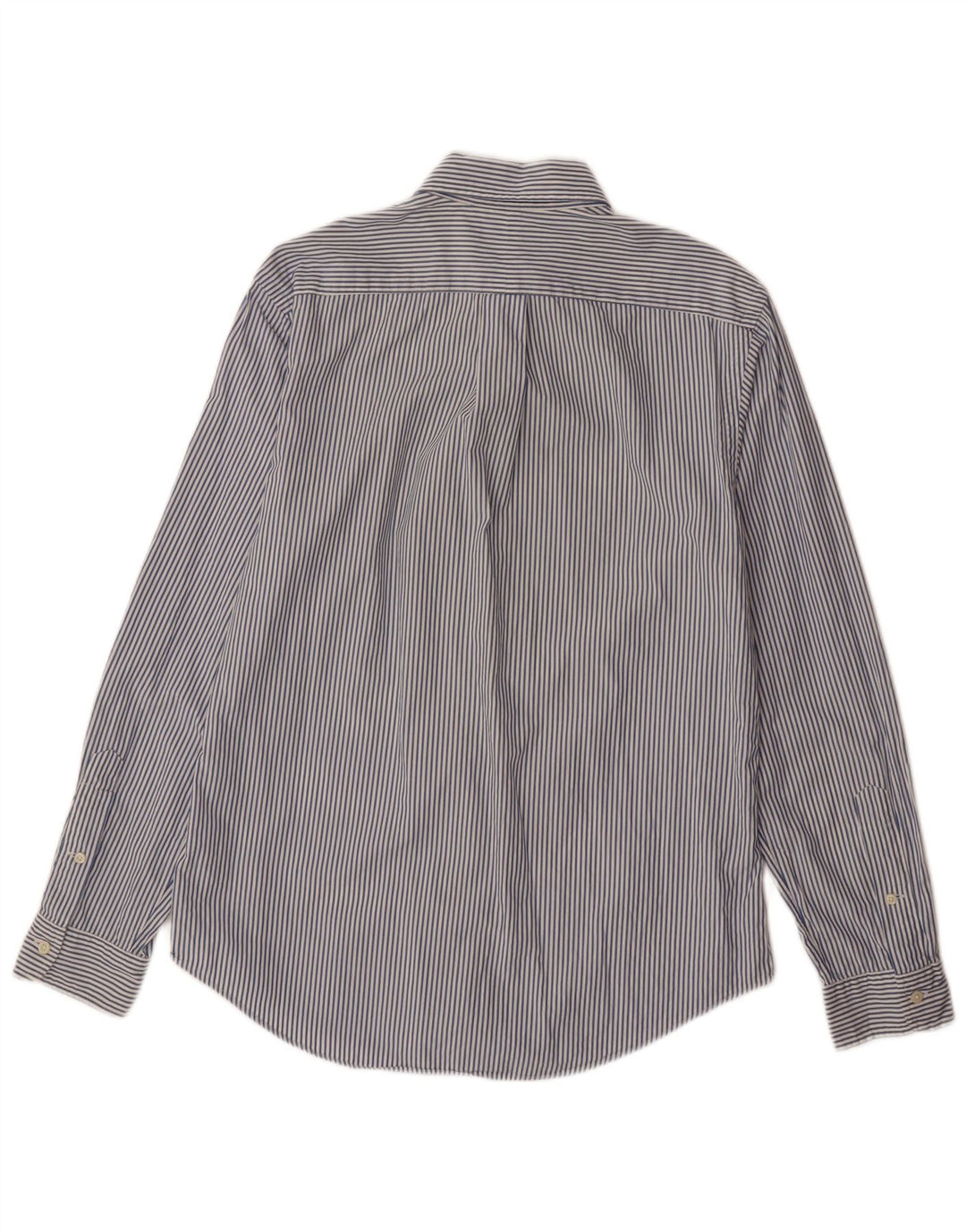 RALPH LAUREN Herre Custom Fit skjorte mellemblå stribet bomuld