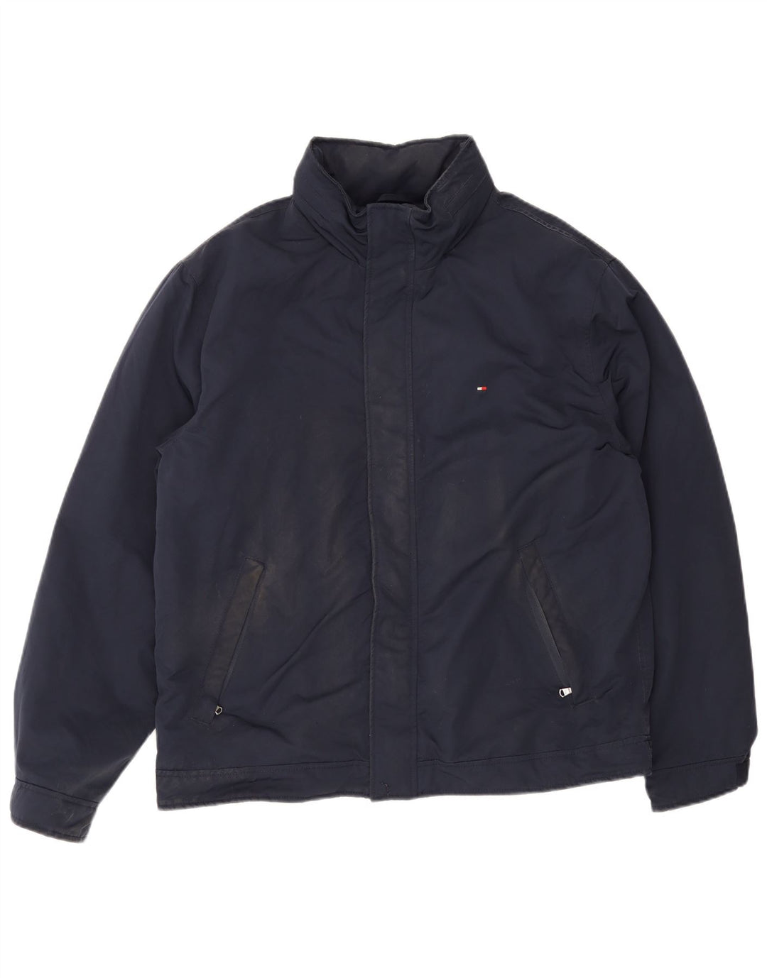 Tommy Hilfiger Herre Bomber Jacket UK 42 XL Navy Blue Polyester