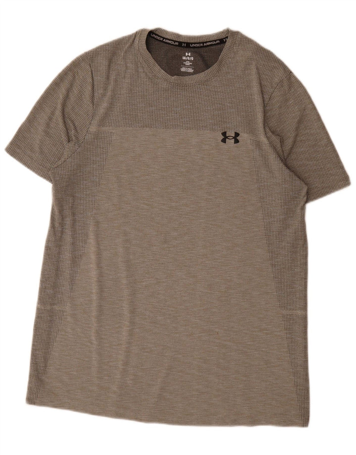 Under Armour Herre T-Shirt Top Stor Grå Flecked