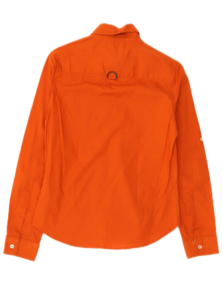 Burberry Dameskjorte UK 10 Lille Orange Bomuld