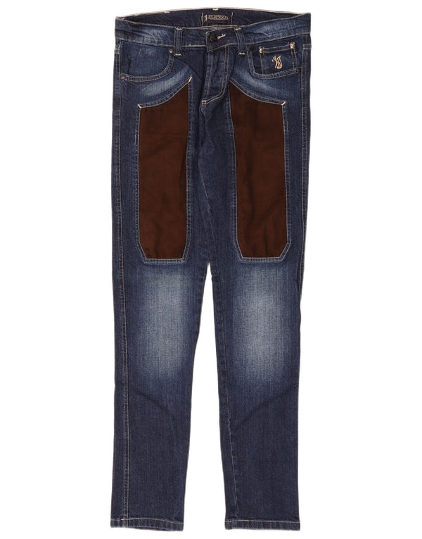 Jeckerson Dame Slim Jeans IT 44 Medium W32 L31 Blå Colourblock