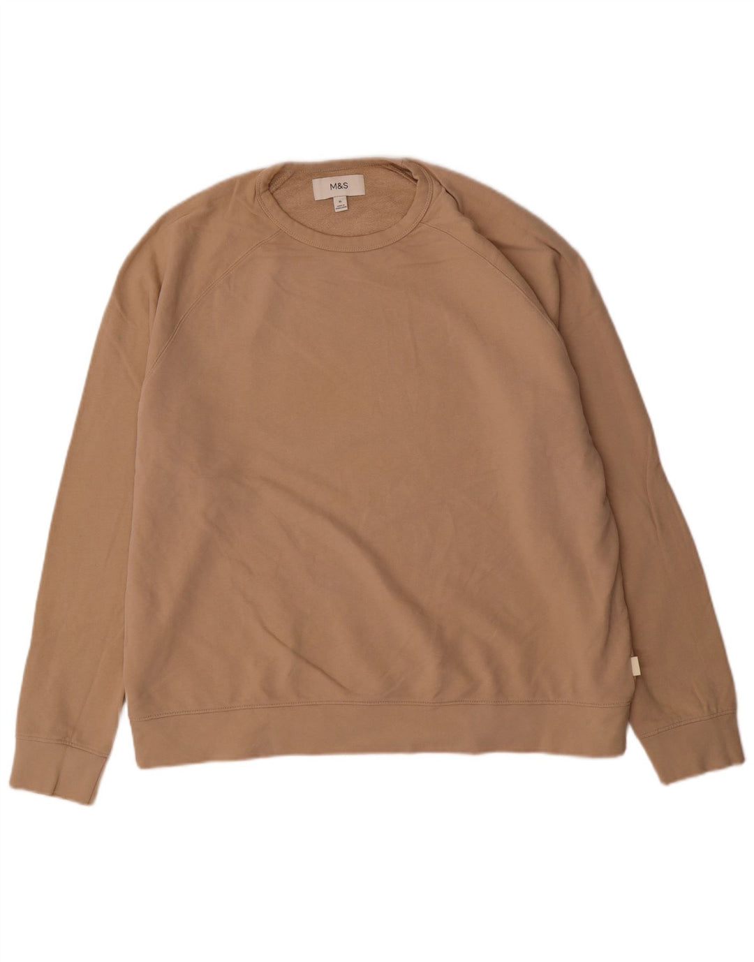 Marks & Spencer Herre Sweatshirt Jumper XL Beige Bomuld