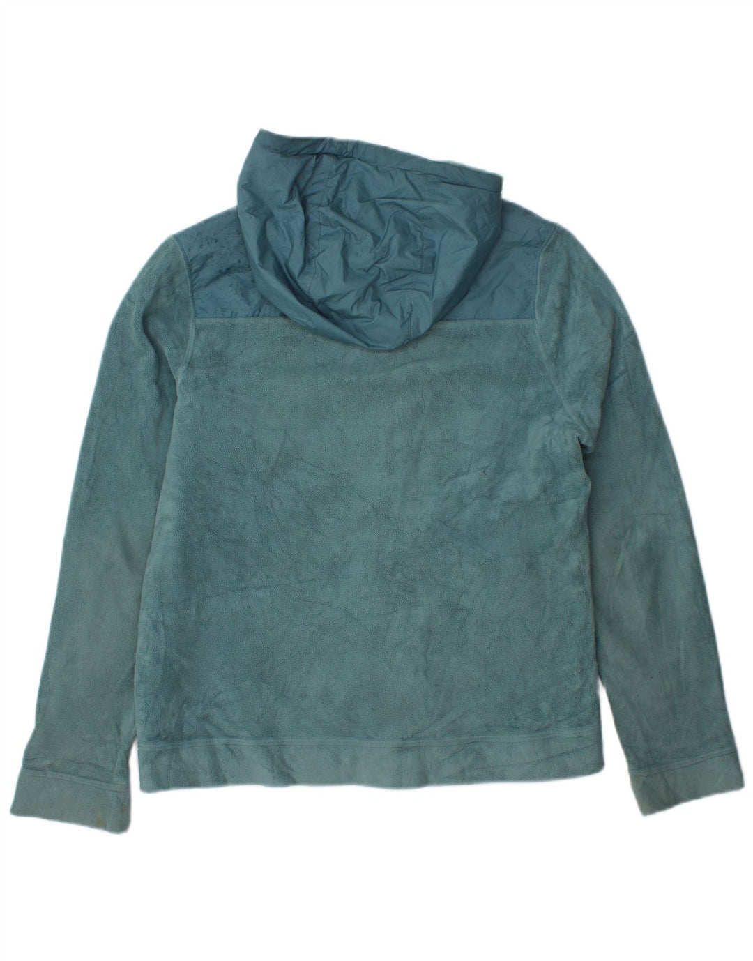 Nike dame fleecejakke med hætte UK 18 XL Blå polyester