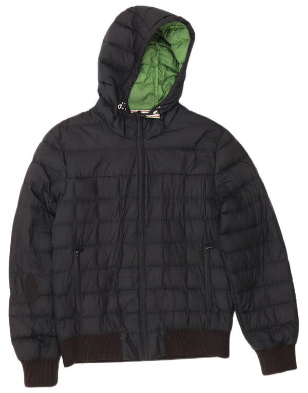 Dolomite Mens Hooded Padded Jacket UK 40 Large Black Polyester