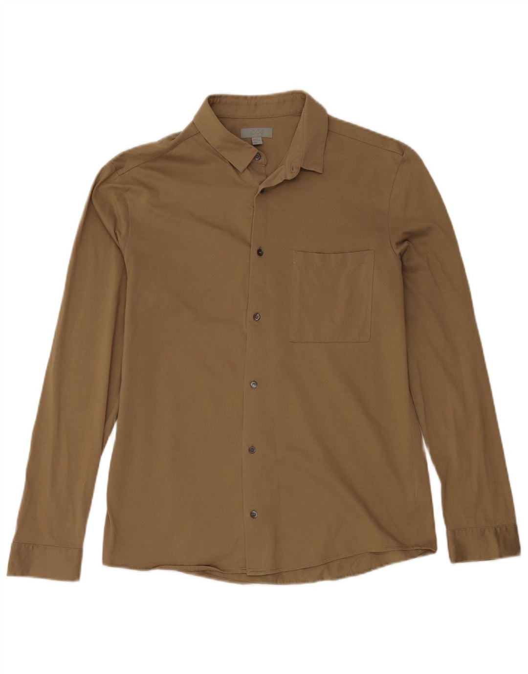 Cos Herreskjorte Medium Khaki Bomuld