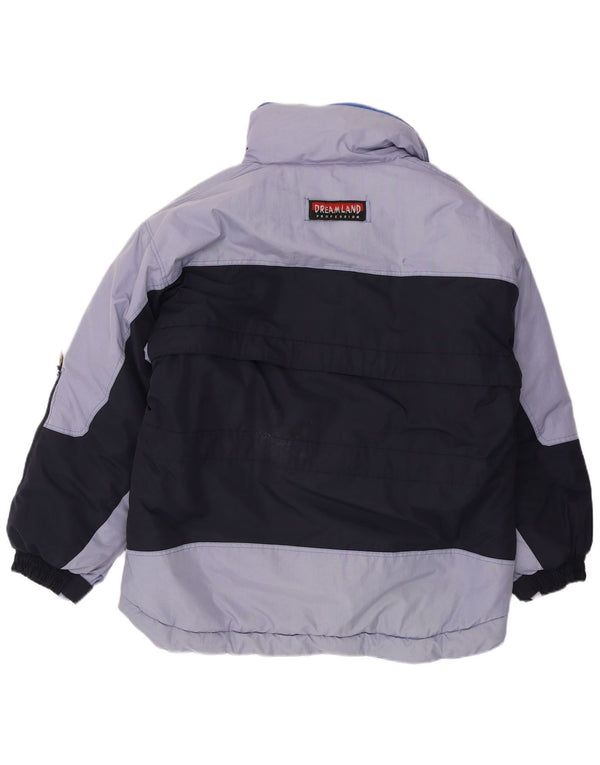 Dreamland Skijakke med hætte til mænd UK 40 Large Navy Blue Colourblock