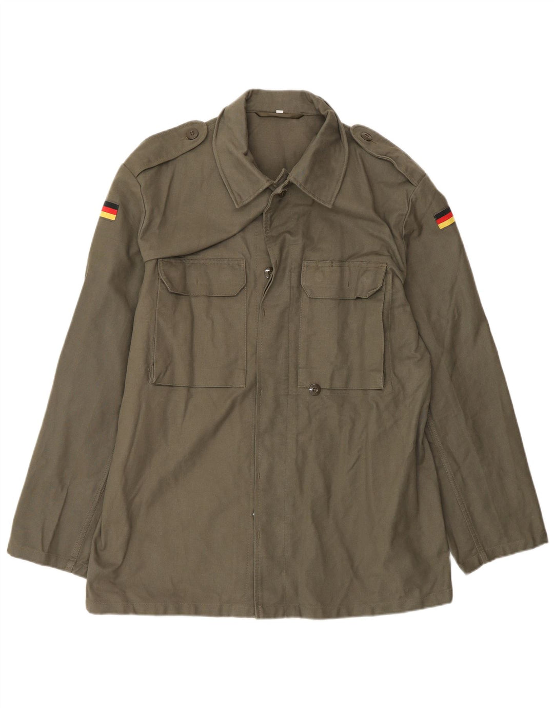 Vintage Herre Military Jacket UK 42 XL Khaki