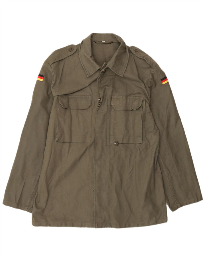 Vintage Herre Military Jacket UK 42 XL Khaki