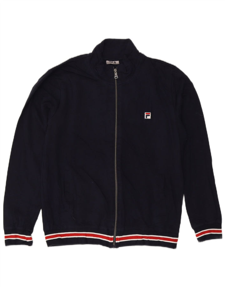 Fila Træningsdragt til mænd Topjakke Medium Marineblå Colourblock Bomuld