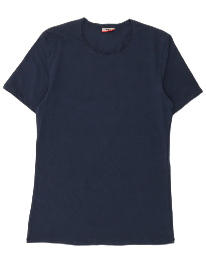 Fila herre T-shirt top lille marineblå bomuld