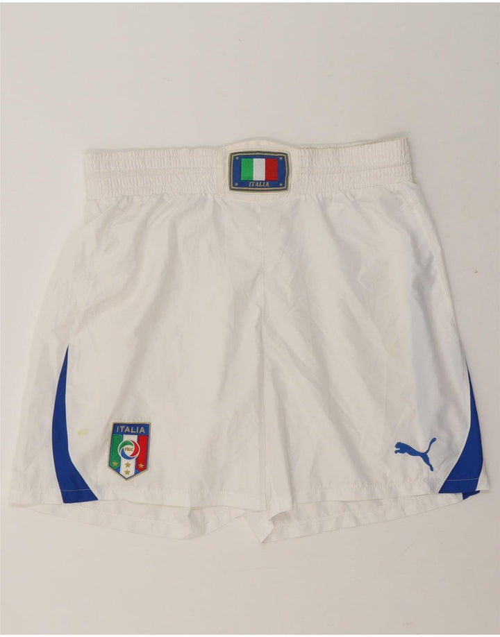 Puma Herre Italia Sports Shorts Large White Colourblock