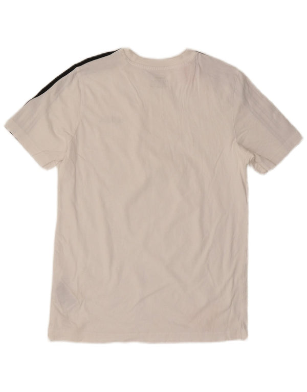 Adidas Boys T-Shirt Top 13-14 år Hvid Bomuld