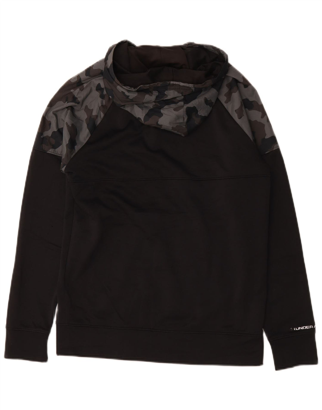 Under Armour Herre lynlås hættetrøje lille sort camouflage polyester