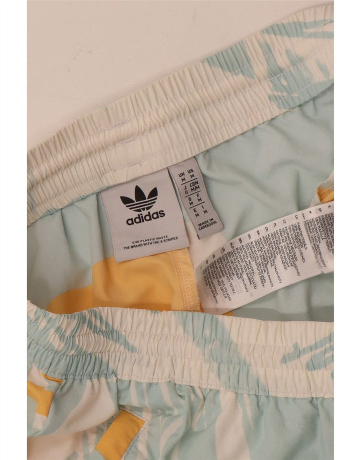 Adidas Sportsshorts med abstrakt mønster til mænd mellemblå polyester