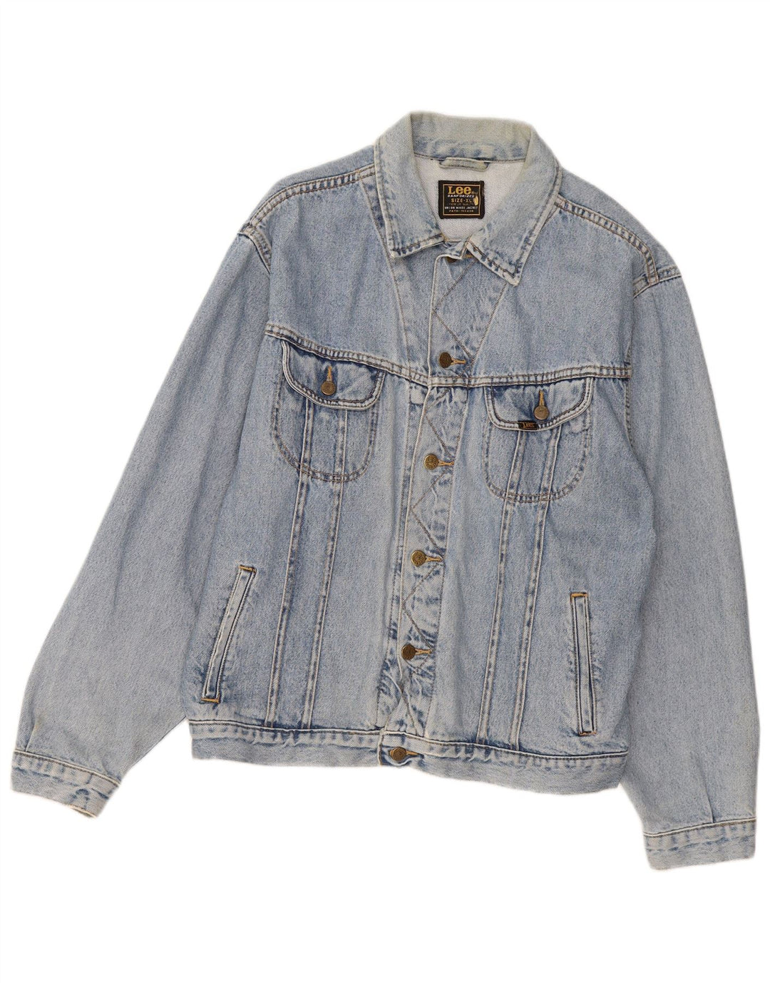 Lee Herre denimjakke UK 42 XL Blå Bomuld