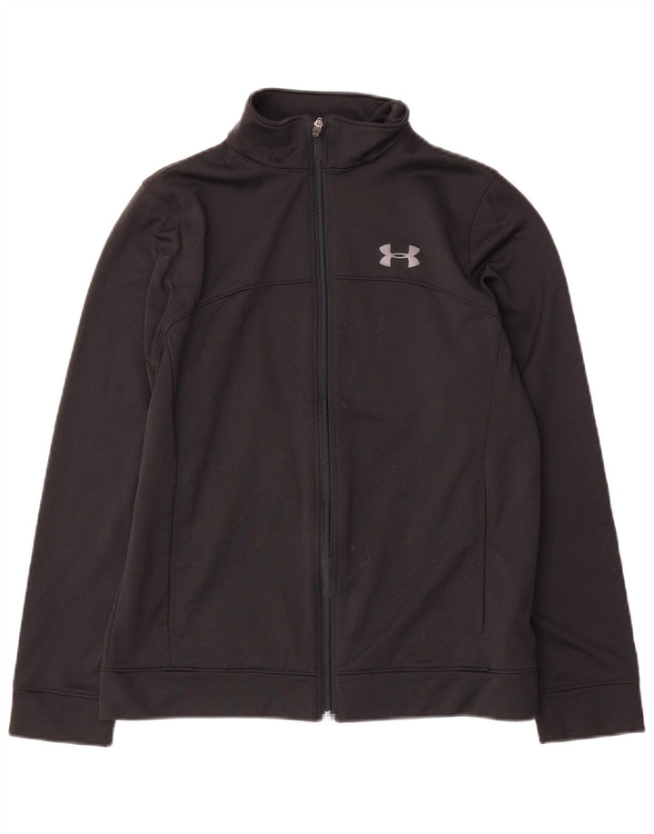 Under Armour Boys Træningsdragt Topjakke 11-12 År Stor Sort Polyester